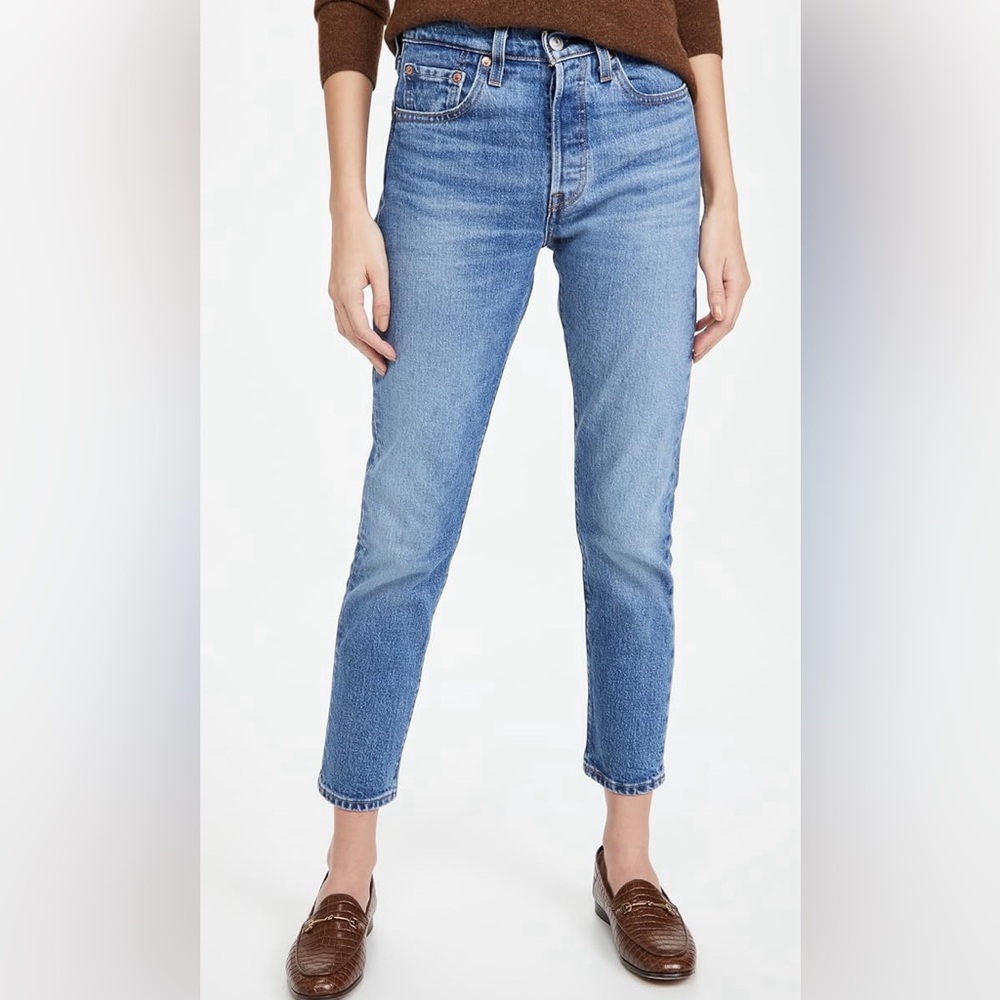Levi’s 501 skinny jeans, color jive ship